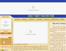 Tablet Screenshot of hocvienthanhthe.com